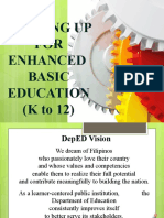 Gearing Up For Enhanced Basic Education - Roadmap To 2016 DEPED