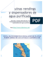 Maquinas Vendings de Agua Purificada y Maquina Expended or A de Garrafon en Baja California Sur