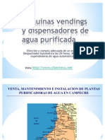 Maquinas Vendings de Agua Purificada y Maquina Expended or A de Garrafon en Campeche