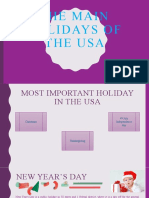 The Main Holidays of The USA