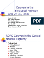 PDO Manager Shares RORO Caravan Experience in Central Nautical Highway