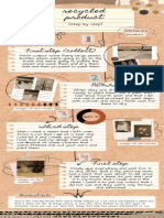 Infografía de Proceso Proyecto Collage Papel Marrón