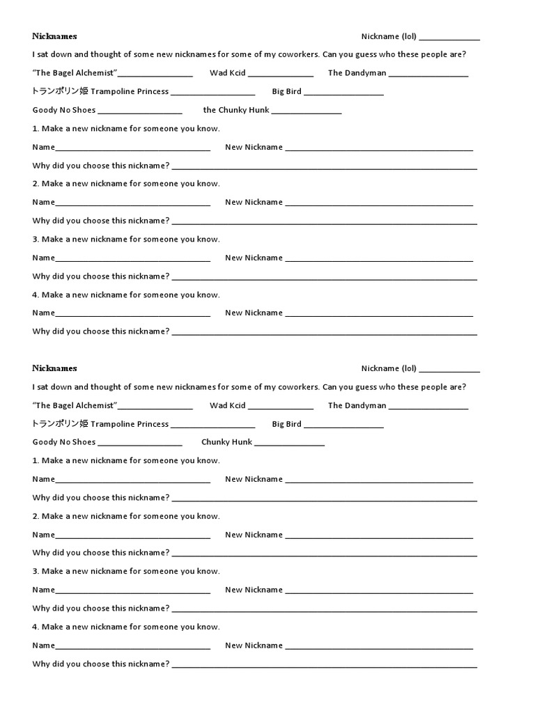 make-a-new-nickname-pdf