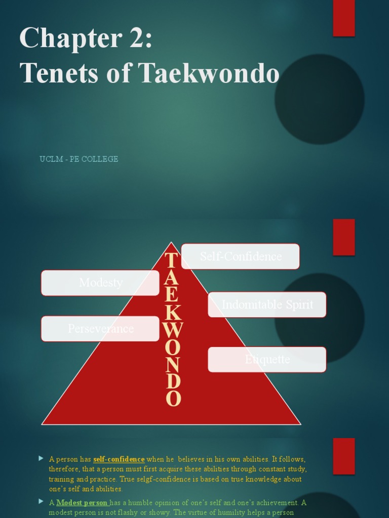 taekwondo tenets essay