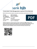 Terima Kasih Telah Menggunakan Layanan E-Form Bank BJB: Produk: BJB Tandamata No. Registrasi: DJT211117000014