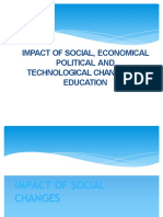3.1 Impact of Social, Economical, Political and Technological Changes On Education