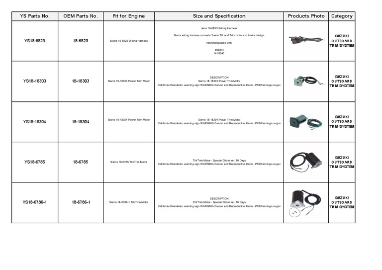 Suzuki Outboard Trim System PDF Vehicle Technology Propulsion