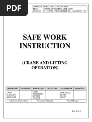 GMSB_Level 3_SWI_006_Crane and Lifting Work