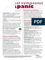 Panic Information Sheet - 08 - Physical Symptons and Panic