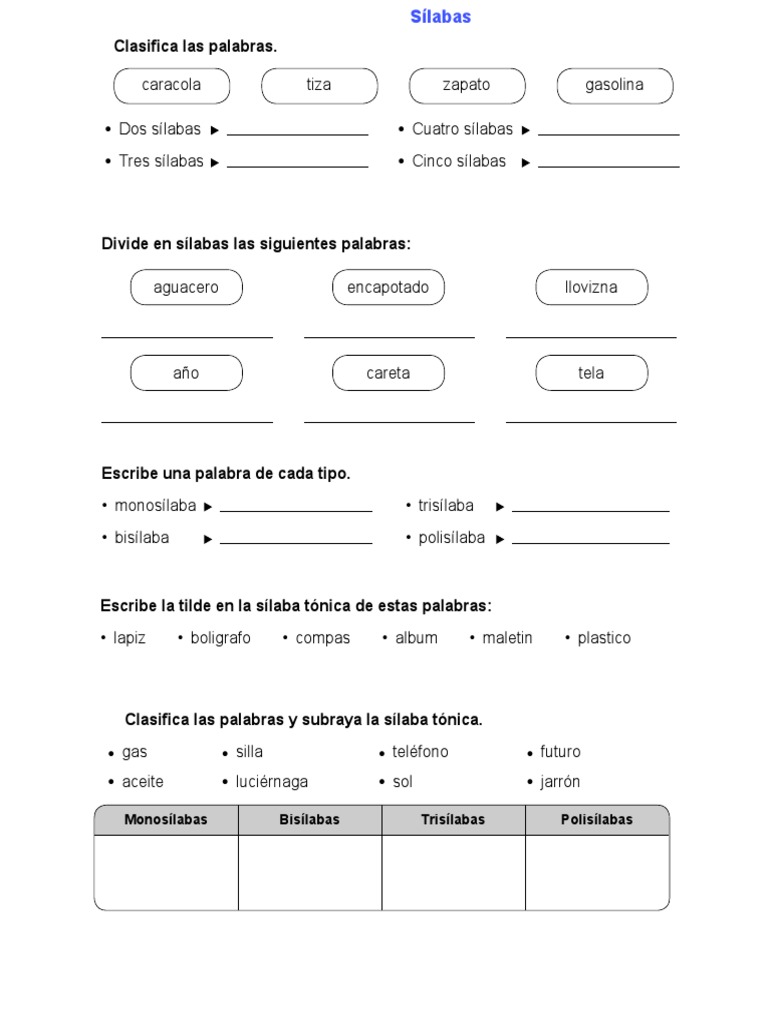 Repaso Lengua Eva | PDF | Vocal | Sílaba