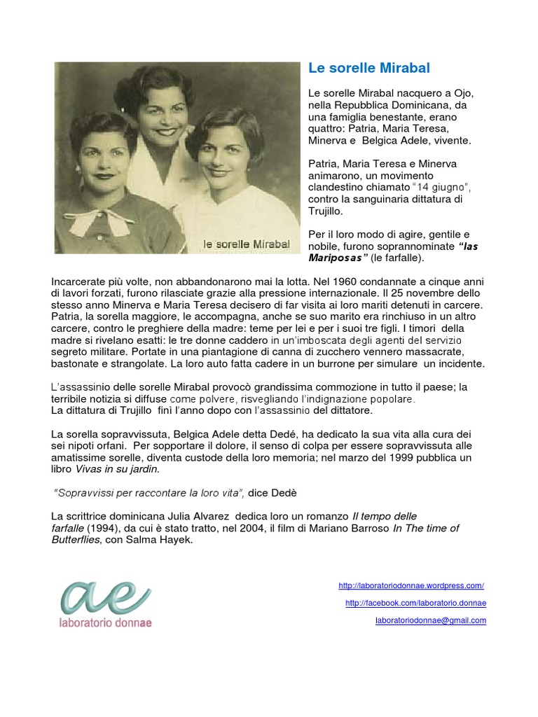 Le Sorelle Mirabal1 PDF