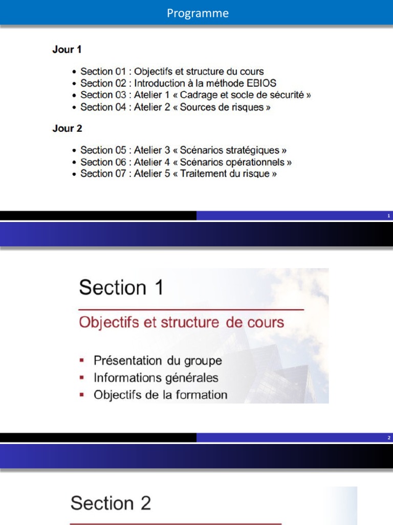 Comprendre le risque avec EBIOS RM | PDF | Sécurité des systèmes d ...
