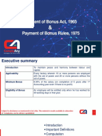 Payment of Bonus Act - Presentation