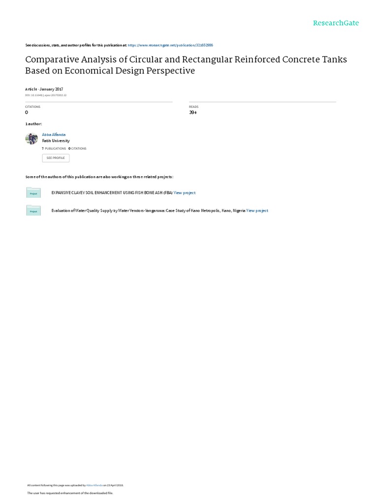 Comparative Analysis of Circular and Rectangular R | PDF | Prestressed ...