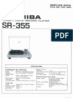 Aurex Toshiba Sr-355 Turntable Service Manual