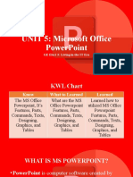 UNIT 5 MS PowerPoint