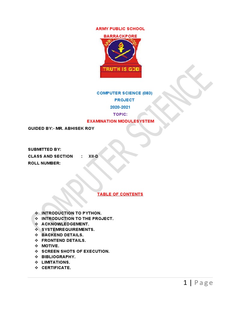 Examination module system download free pdf python programming