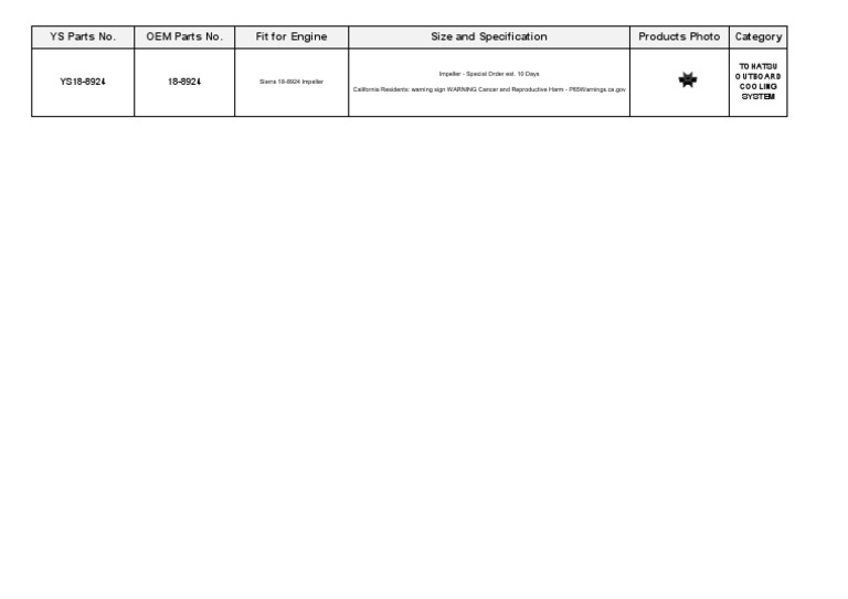 Tohatsu Outboard Cooling System PDF