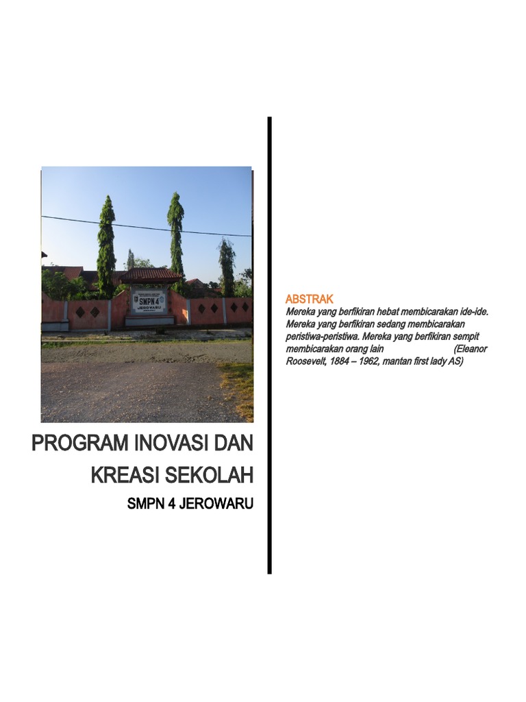 Program Inovasi Sekolah SMPN 4 Jerowaru | PDF