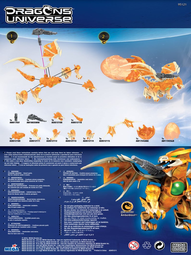MegaBloks DragonsUniverse 95121 Amberblast PDF