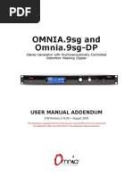 Omnia - 9sg - Stereo - Generator - Manual Addendum - C1815070