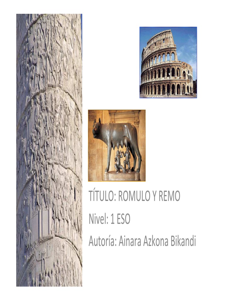 Historia de Rómulo y Remo en Roma | PDF | imperio Romano | Roma antigua