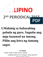 Filipino 2ND Periodical Test
