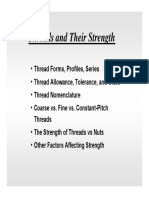 Thread Forms and Strength Factors