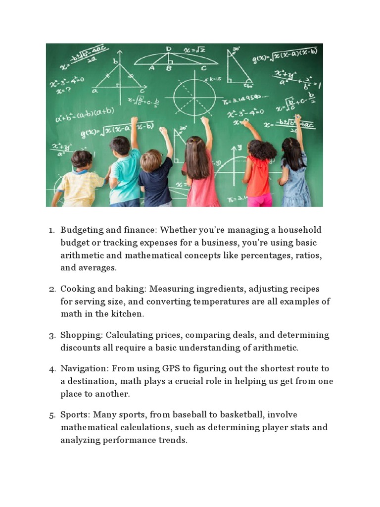 Everyday Math Applications Explained | PDF