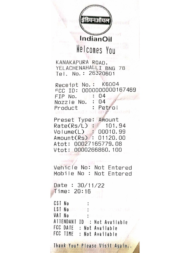 Fuel Bill PDF