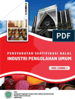 HAS 23 000-1 Persyaratan Sertifikasi Halal Industri Pengolahan Umum