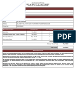 BSU Registrar Statement of Account for Document Fees