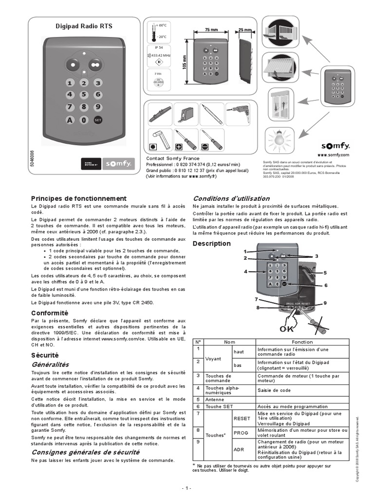 Digicode somfy à prix mini - Page 5