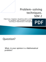 Problem-Solving Techniques in Mathematics