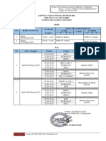 Jadwal Praktek Pjok & Pai