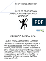 Tècniques de Progressió en Escalada