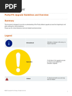 Purity - FA Upgrade Guidelines and Overview