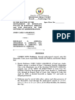 Petition For Judicial Settlement of Estate of Rodolfo Almeda (John Carlo Amarille) Final