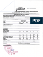 Secondary and High School Transcript