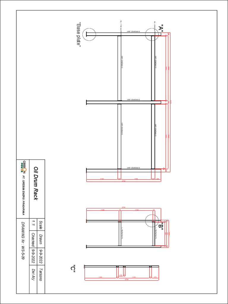 Oil Drum Rack Design | PDF