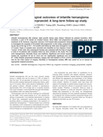 Clinical and Radiological Outcomes of Infantile Hemangioma Treated With Oral Propranolol: A Long-Term Follow-Up Study