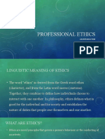 Professional Ethics An Overveiw