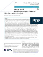 Microbiota in Vaginal Health and Pathogenesis of Recurrent Vulvovaginal Infections A Critical Review