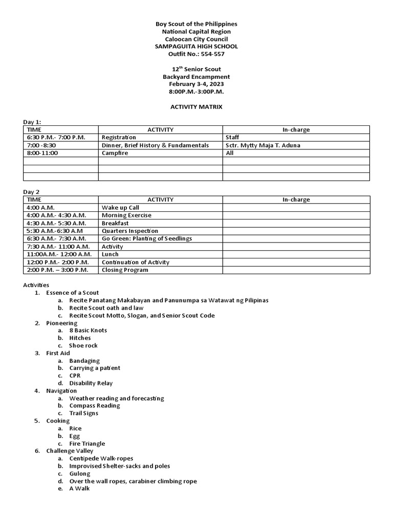 Backyard Encampment | PDF