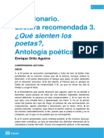 Solucionario Lectura Recomendada 3 Que Sienten Los Poetas Antologia Po - 1784837