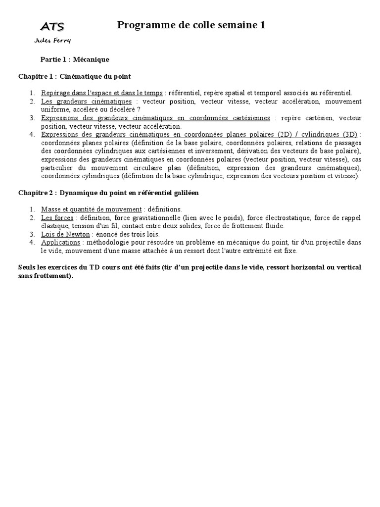 Colle 1 | PDF