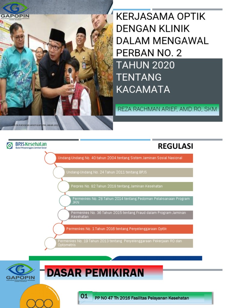 Kerjasama Optik Dengan Klinik Dalam Mengawal Perban No. 2 Tahun 2020