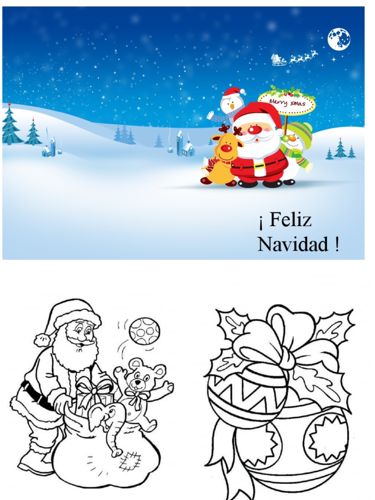 Libro Para Colorear Navidad Pdf