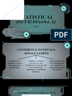 Statistical confidence intervals