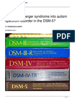 Why Fold Asperger Syndrome Into Autism Spectrum Disorder in The DSM 5